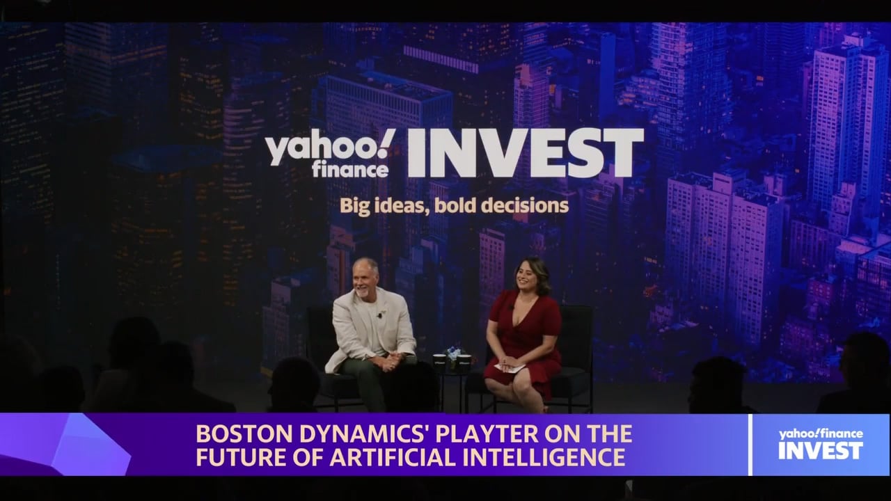 CEO Robert Playter on stage with Yahoo!Finance host