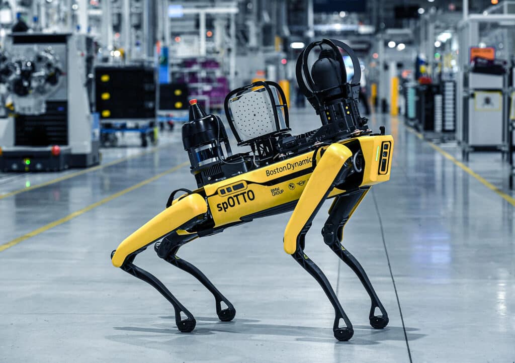 Spot robot with inspection payloads in a automotive manufacturing facility