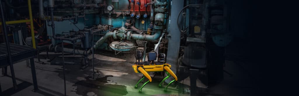 Spot in an industrial facility