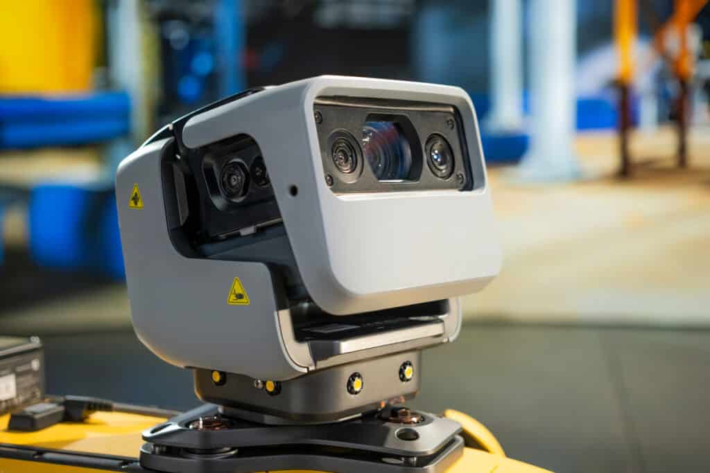 A close up of the next generation Spot Cam payload